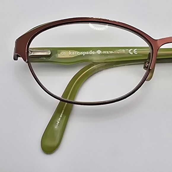 Kate Spade New York Caris Brown Kiwi Cat Eye Eyeglasses Frame w/ Flexhinge 50mm - Picture 14 of 14